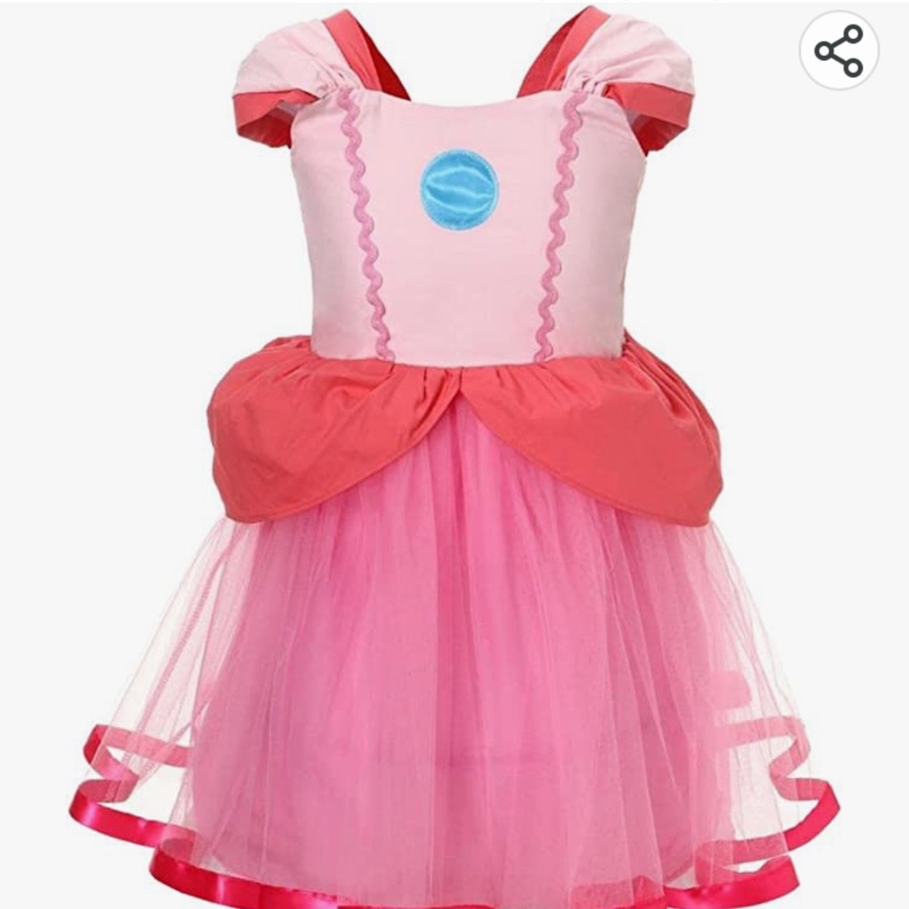 NWT Super Mario princess peach 3t dress